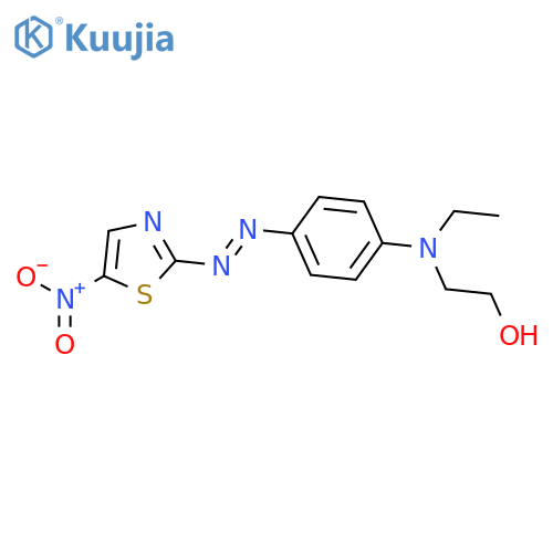 Ethanol, 2-[ethyl[4-[(5-nitro-2-thiazolyl)azo]phenyl]amino]- structure