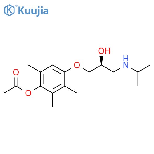 Phenol,4-[(2S)-2-hydroxy-3-[(1-methylethyl)amino]propoxy]-2,3,6-trimethyl-,1-acetate structure