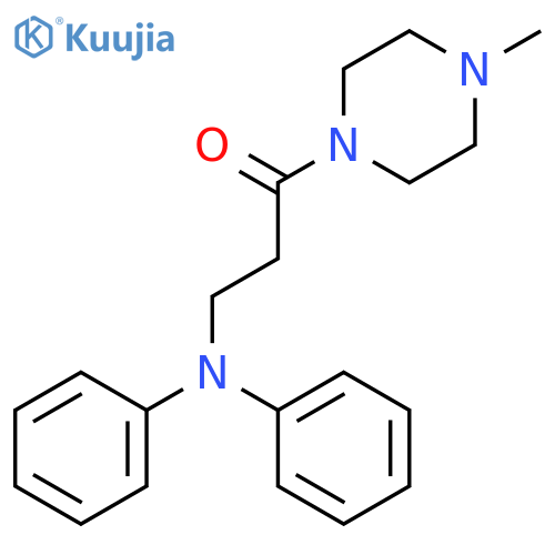 N-[3-(4-methylpiperazin-1-yl)-3-oxopropyl]-N-phenylaniline structure