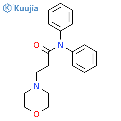 3-morpholin-4-yl-N,N-diphenylpropanamide structure