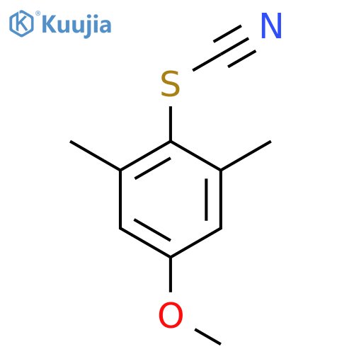 Thiocyanic acid, 4-methoxy-2,6-dimethylphenyl ester structure