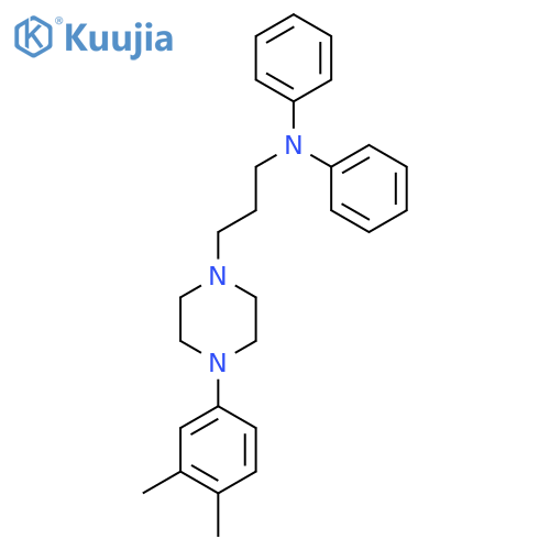 N-{3-[4-(3,4-dimethylphenyl)piperazin-1-yl]propyl}-N-phenylaniline structure