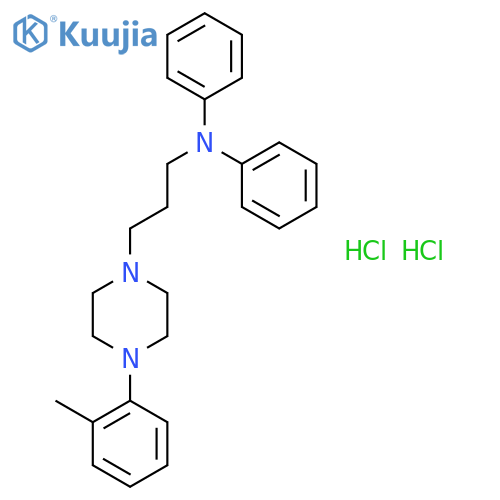 N-{3-[4-(2-methylphenyl)piperazin-1-yl]propyl}-N-phenylaniline dihydrochloride structure