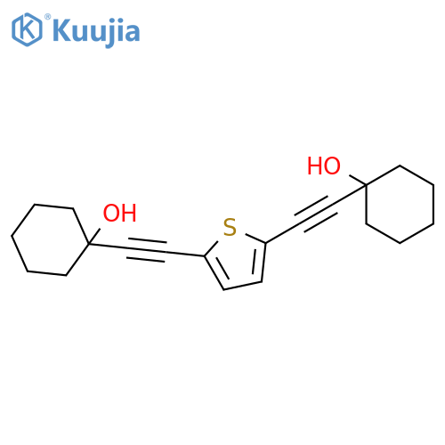 CYCLOHEXANOL, 1,1'-(2,5-THIOPHENEDIYLDI-2,1-ETHYNEDIYL)BIS- structure