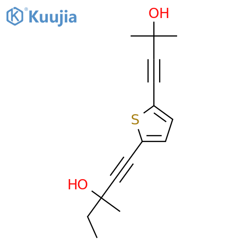 1-PENTYN-3-OL, 1-[5-(3-HYDROXY-3-METHYL-1-BUTYNYL)-2-THIENYL]-3-METHYL- structure