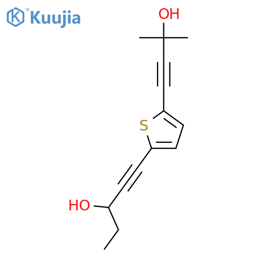 1-PENTYN-3-OL, 1-[5-(3-HYDROXY-3-METHYL-1-BUTYNYL)-2-THIENYL]- structure