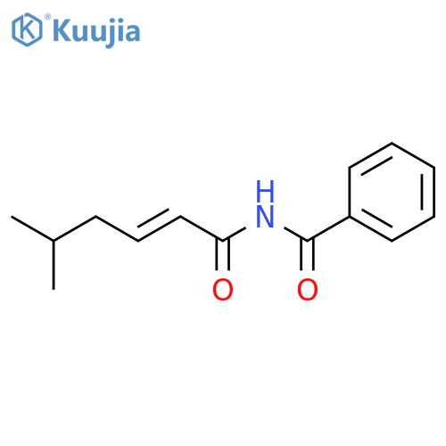 Benzamide, N-(5-methyl-1-oxo-2-hexenyl)- structure