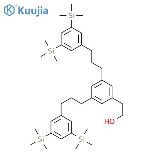Benzeneethanol, 3,5-bis[3-[3,5-bis(trimethylsilyl)phenyl]propyl]- structure