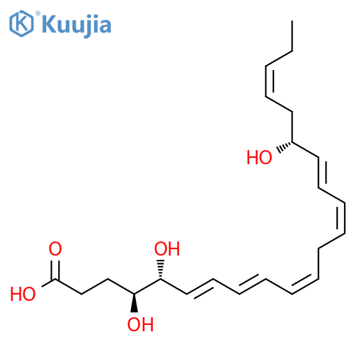 (4S,5R,6E,8E,10Z,13Z,15E,17R,19Z)-4,5,17-trihydroxydocosa-6,8,10,13,15,19-hexaenoic acid structure