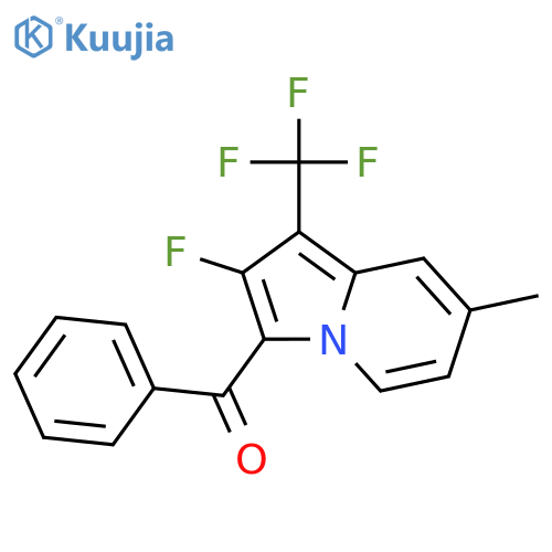 METHANONE, [2-FLUORO-7-METHYL-1-(TRIFLUOROMETHYL)-3-INDOLIZINYL]PHENYL- structure