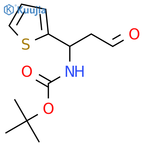 CARBAMIC ACID, [3-OXO-1-(2-THIENYL)PROPYL]-, 1,1-DIMETHYLETHYL ESTER structure
