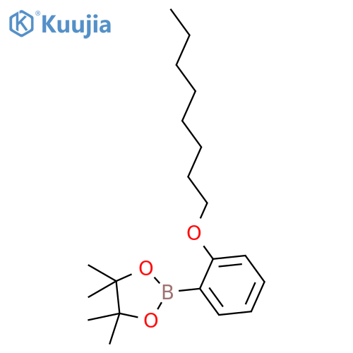 1,3,2-Dioxaborolane, 4,4,5,5-tetramethyl-2-[2-(octyloxy)phenyl]- structure