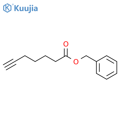6-Heptynoic acid, phenylmethyl ester structure