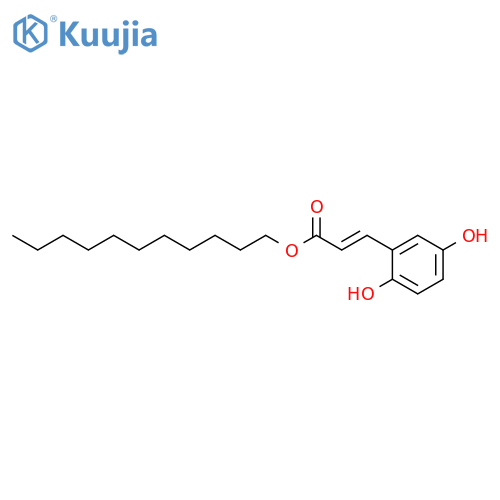 2-PROPENOIC ACID, 3-(2,5-DIHYDROXYPHENYL)-, UNDECYL ESTER structure
