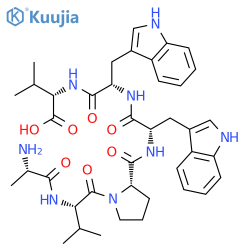 L-VALINE, L-ALANYL-L-VALYL-L-PROLYL-L-TRYPTOPHYL-L-TRYPTOPHYL- structure