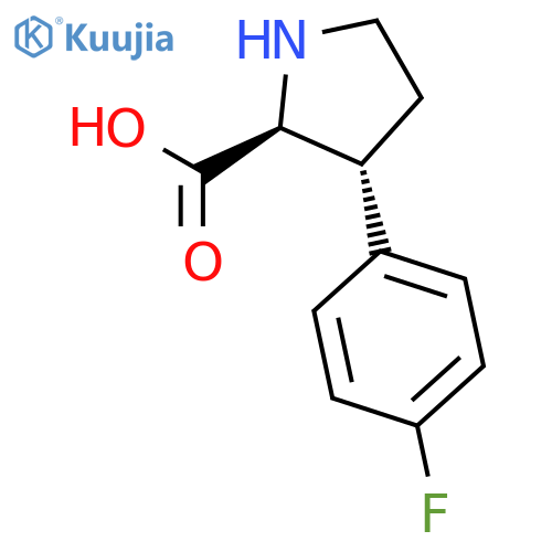L-Proline, 3-(4-fluorophenyl)-, (3R)- structure