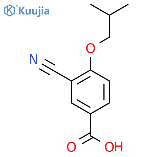 3-Cyano-4-isobutoxybenzoic acid structure