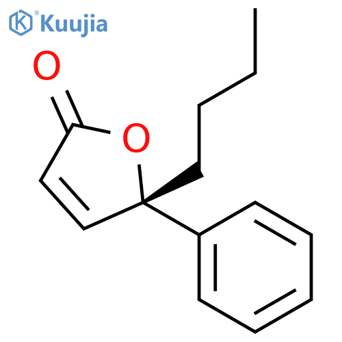 2(5H)-FURANONE, 5-BUTYL-5-PHENYL-, (5S)- structure