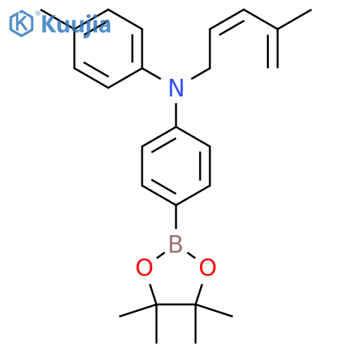 2-[4-[Bis(4-methylphenyl)amino]phenyl]-4,4,5,5-tetramethyl-1,3,2-dioxaborolane structure