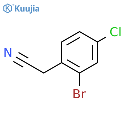 2-(2-Bromo-4-chlorophenyl)acetonitrile structure