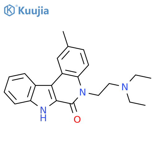 6H-Indolo[2,3-c]quinolin-6-one,5-[2-(diethylamino)ethyl]-5,7-dihydro-2-methyl- structure