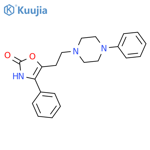 4-phenyl-5-[2-(4-phenylpiperazin-1-yl)ethyl]-1,3-oxazol-2(3H)-one structure