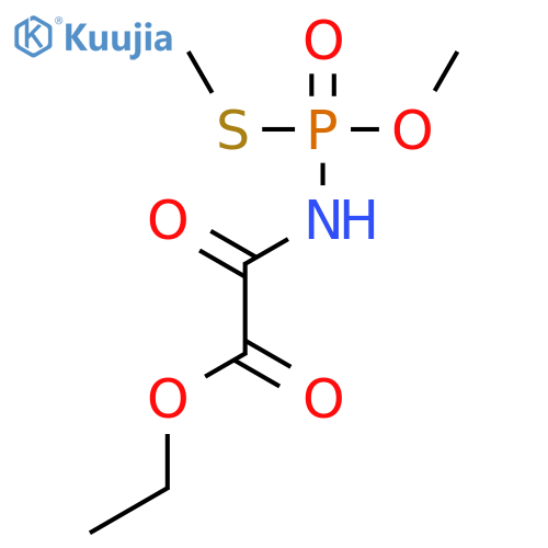 ethyl {[methoxy(methylsulfanyl)phosphoryl]amino}(oxo)acetate structure