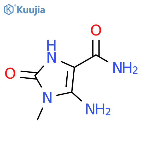 5-amino-2,3-dihydro-1-methyl-2-oxo-1H-Imidazole-4-carboxamide structure