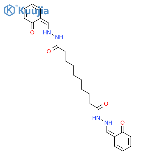 1-n',10-n'-bis[(e)-(6-oxocyclohexa-2,4-dien-1-ylidene)methyl]decanedihydrazide structure
