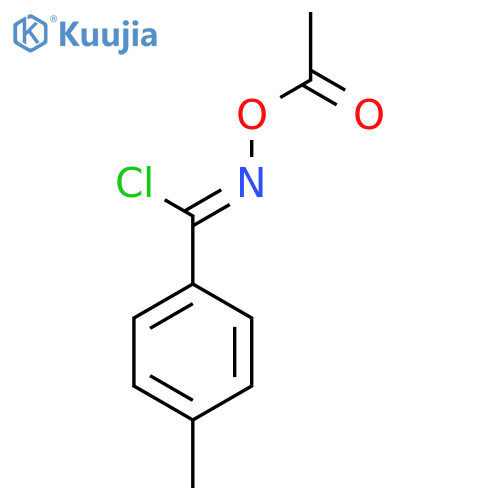BENZENECARBOXIMIDOYL CHLORIDE, N-(ACETYLOXY)-4-METHYL- structure
