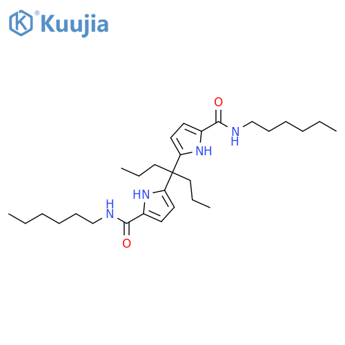 1H-PYRROLE-2-CARBOXAMIDE, 5,5'-(1-PROPYLBUTYLIDENE)BIS[N-HEXYL- structure