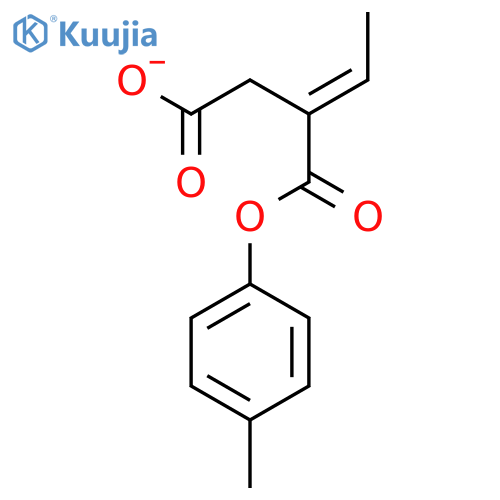 BUTANEDIOIC ACID, ETHYLIDENE-, 1-(4-METHYLPHENYL) ESTER structure