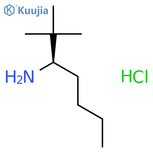 3-HEPTANAMINE, 2,2-DIMETHYL-, HYDROCHLORIDE, (3R)- structure