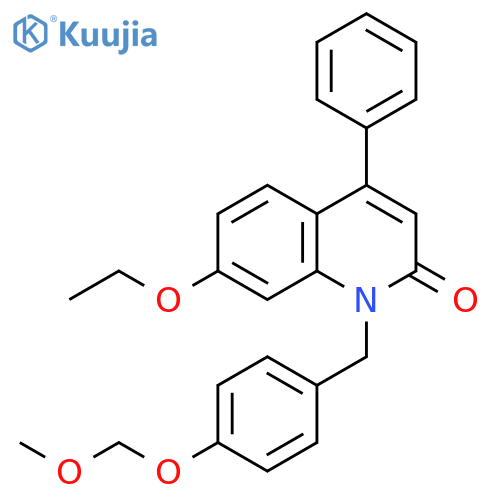 2(1H)-Quinolinone,7-ethoxy-1-[[4-(methoxymethoxy)phenyl]methyl]-4-phenyl- structure