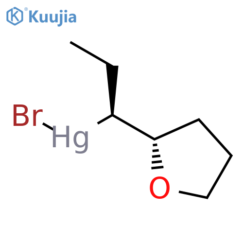 MERCURY, [(1S)-1-[(2S)-TETRAHYDRO-2-FURANYL]PROPYL]BROMO- structure