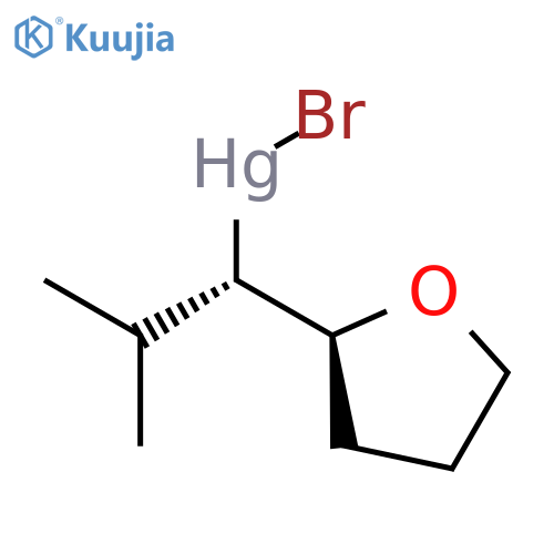 MERCURY, [(1S)-2-METHYL-1-[(2S)-TETRAHYDRO-2-FURANYL]PROPYL]BROMO- structure