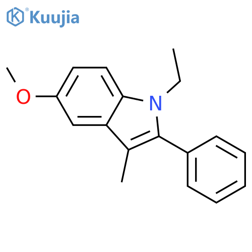 1H-INDOLE, 1-ETHYL-5-METHOXY-3-METHYL-2-PHENYL- structure