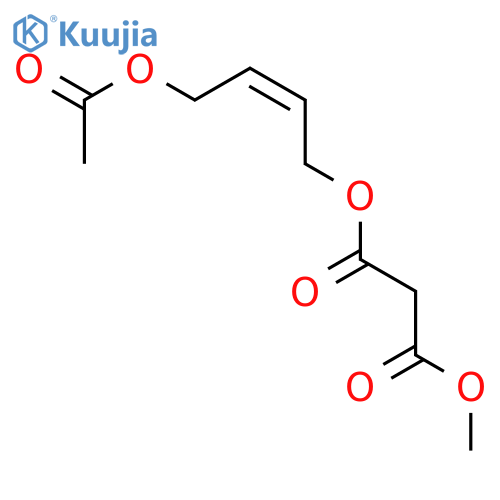 PROPANEDIOIC ACID, (2Z)-4-(ACETYLOXY)-2-BUTENYL METHYL ESTER structure