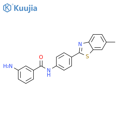 Benzamide, 3-amino-N-[4-(6-methyl-2-benzothiazolyl)phenyl]- structure