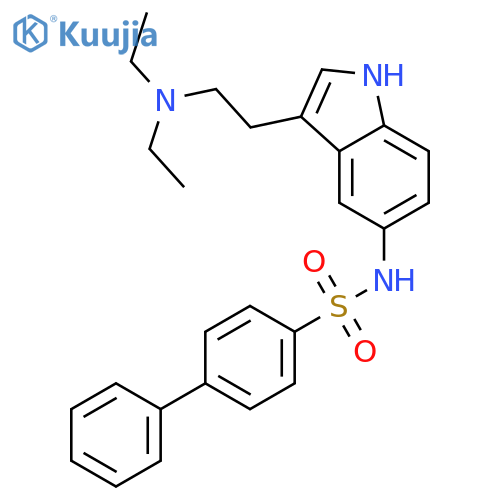 [1,1'-Biphenyl]-4-sulfonamide,N-[3-[2-(diethylamino)ethyl]-1H-indol-5-yl]- structure
