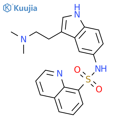 8-QUINOLINESULFONAMIDE, N-[3-[2-(DIMETHYLAMINO)ETHYL]-1H-INDOL-5-YL]- structure