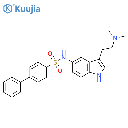 [1,1'-Biphenyl]-4-sulfonamide,N-[3-[2-(dimethylamino)ethyl]-1H-indol-5-yl]- structure