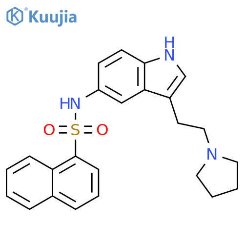 1-Naphthalenesulfonamide, N-[3-[2-(1-pyrrolidinyl)ethyl]-1H-indol-5-yl]- structure