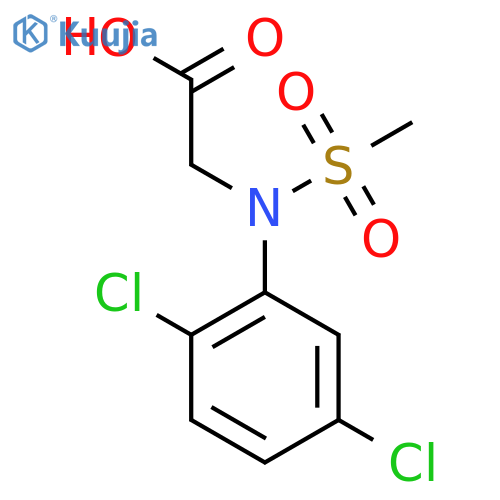 N-(2,5-Dichlorophenyl)-N-(methylsulfonyl)glycine structure