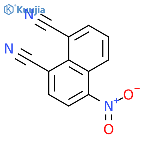 1,8-Naphthalenedicarbonitrile, 4-nitro- structure