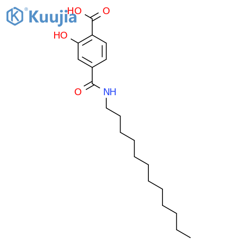 BENZOIC ACID, 4-[(DODECYLAMINO)CARBONYL]-2-HYDROXY- structure