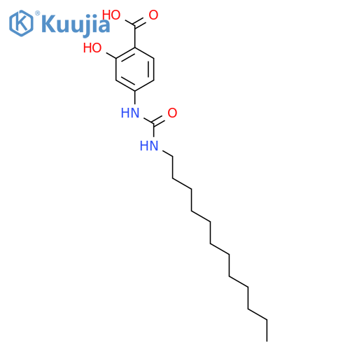 Benzoic acid, 4-[[(dodecylamino)carbonyl]amino]-2-hydroxy- structure