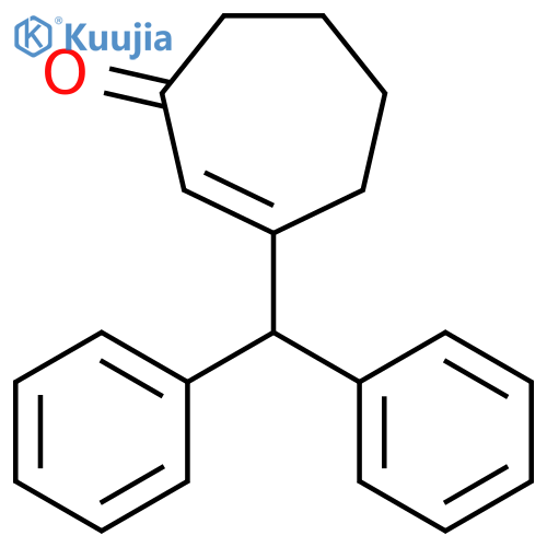2-Cyclohepten-1-one, 3-(diphenylmethyl)- structure