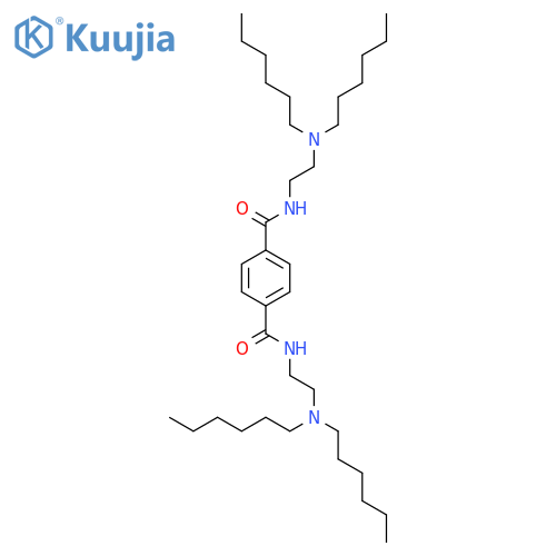 1,4-BENZENEDICARBOXAMIDE, N,N'-BIS[2-(DIHEXYLAMINO)ETHYL]- structure
