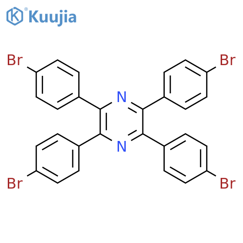 2,3,5,6-Tetrakis(4-bromophenyl)pyrazine structure